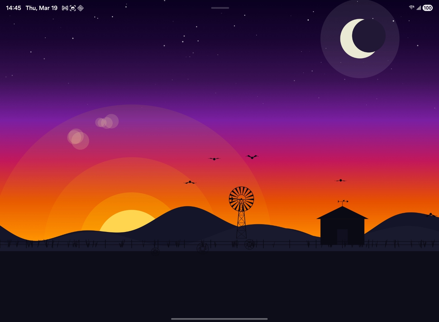 MyStupidApp sunset wallpaper screenshot 1